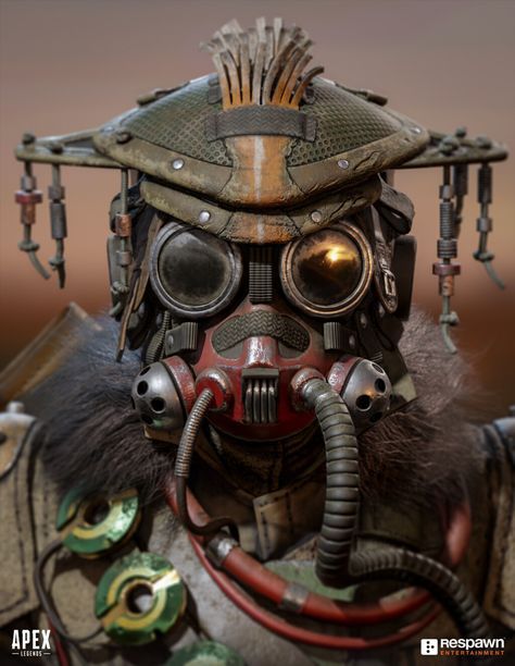 Apex Legends Art, J Hill, Legend Games, Battle Royale Game, Titanfall, Apex Legends, Battle Royale, Gas Mask, Character Modeling