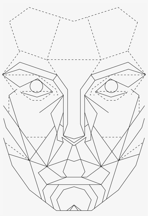 Perfect Face Template Transparent Png, Female Face Template, Perfect Face Template, Golden Ratio Logo, Geometric Face, Facial Proportions, Face Proportions, Divine Proportion, Face Stencils