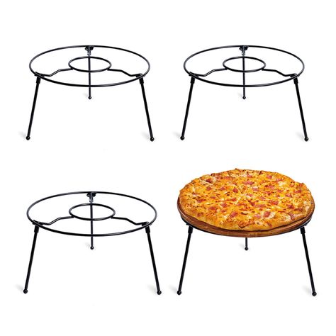 PRICES MAY VARY. The pizza holder stand pan rack riser - great display way to serve pizza, appetizers, desserts and any other plated desserts, foods, and appetizers Pizza holder stand pan rack riser is ideal for serving at any cafe settings ,restaurant and bar or for the enthusiastic at home chef and buffet table Pizza holder stand pan rack riser with scratch-resistant black powder-coating proved durability while adding a sophisticated look, ideal for all themes, home decorations and party Iron Italian Pizza Wedding, Pizza Table Display, Pizza Display For Party, Pizza Bar Wedding, Pizza Holder, Pizza Stand, Pizza Display, Pizza Station, Oven Ideas