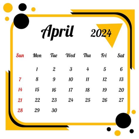 April 2024 calendar | Premium Vector #Freepik #vector #new #modern #english #elegance Cake Printing, Modern English, 2024 Calendar, April 2024, Galaxy Wallpaper, Premium Vector, Graphic Resources, Social Media, 10 Things