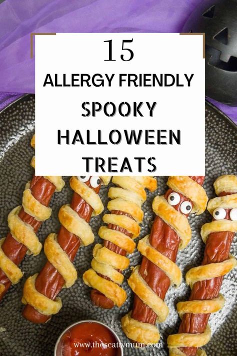 Nut And Egg Free Halloween Treats, Low Fodmap Halloween Recipes, Allergy Free Halloween Treats, Gluten Free Halloween Snacks, Dairy Free Halloween Treats, Allergy Friendly Halloween Treats, Creepy Snacks, Dairy Free Halloween, Allergy Friendly Halloween