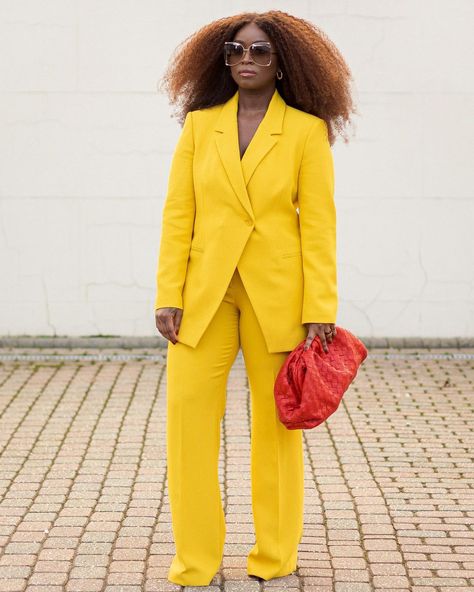 Style Inspo #1 – Jariatu Danita – Style Afrique Summer Bbq Outfit, Denim Attire, Formal Suits For Women, Bbq Outfits, H M Outfits, Yellow Suit, Color Blocking Outfits, Classy Casual Outfits, Favourite Colour