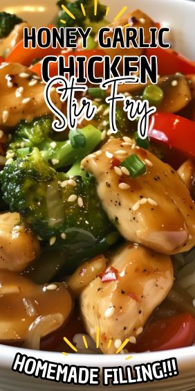 Honey Garlic Chicken Stir Fry Honey Chicken Stir Fry, Slow Cooker Ravioli Lasagna, Honey Garlic Chicken Stir Fry, Slow Cooker Ravioli, Garlic Chicken Stir Fry, Chicken Breast Crockpot Recipes, Crockpot Chicken Breast, Stir Fry Recipes Chicken, Honey Garlic Sauce