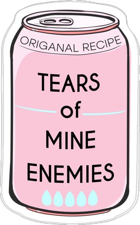 Tears Of My Enemies, Sticker Design Inspiration, Cute Laptop Stickers, Stickers Aesthetic, Tumblr Stickers, Scrapbook Stickers Printable, Food Stickers, Cute Doodles Drawings, Creative Packaging