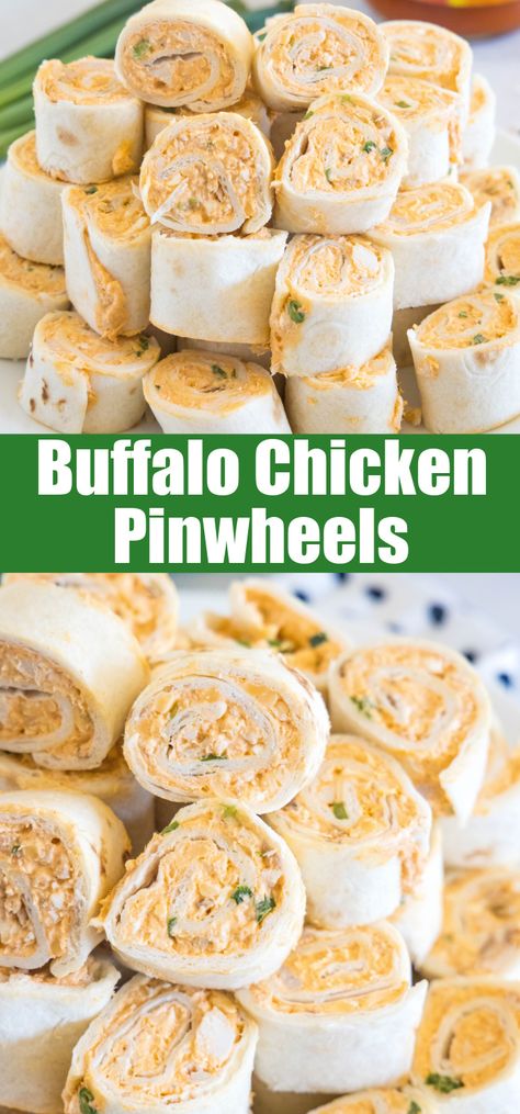 Buffalo chicken pinwheels are a quick and easy appetizer packed with bold Buffalo flavor. Roll up the spicy chicken filling, chill, and slice! Buff Chicken, Buffalo Chicken Pinwheels, Buffalo Chicken Rolls, Persnickety Plates, Chicken Pinwheels, Make Shredded Chicken, Easy Buffalo Chicken, Chicken Roll Ups, Buffalo Chicken Recipes