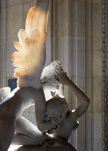 Psyche Revived by Cupid's Kiss - Antonio Canova Psyche Revived By Cupid's Kiss, Cupid's Kiss, Eros And Psyche, Antonio Canova, Cupid And Psyche, Classic Sculpture, Marble Sculpture, The Kiss, Caravaggio