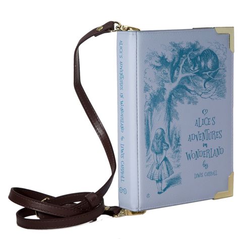 PRICES MAY VARY. 📚 DISTINCTIVE DESIGN & EXCEPTIONAL CRAFTSMANSHIP: Purple crossbody purse by Well Read Company, inspired by Alice in Wonderland. High-quality, fashionable product. Dimensions: 9.84x7.5x2in (25x19x5cm). 🎁 PERFECT GIFT FOR LITERATURE LOVERS: Must-have merchandise for fans, great book club gift, bookworm present, or fantasy lover's treasure. Ideal for Christmas, birthdays, and special occasions. 💬 WHITE RABBIT ILLUSTRATION: Purse showcases John Tenniel's illustration and "Curious Alice In Wonderland Original, Pink Clutch Bag, Purple Books, Alice In Wonderland Book, Book Purse, Book Clutch, Purple Handbags, Vegan Purses, Bookclub Gifts