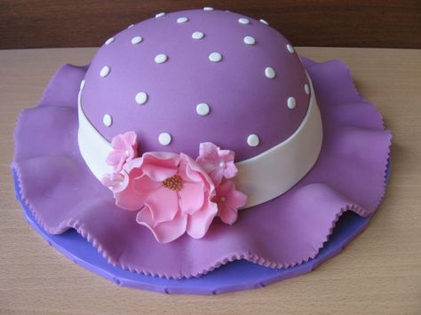 SPRING HAT CAKE Cake Dutchess, Spring Hat, Hat Cake, Spring Cake, Cakes For Women, Just Cakes, Novelty Cakes, Easter Cakes, Fancy Cakes