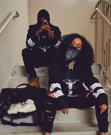 Dope Couples, Trajes Kylie Jenner, Thug Girl, Swag Couples, Gangster Girl, Black Relationship Goals, Couple Style, Cute Couple Outfits, Black Couples Goals