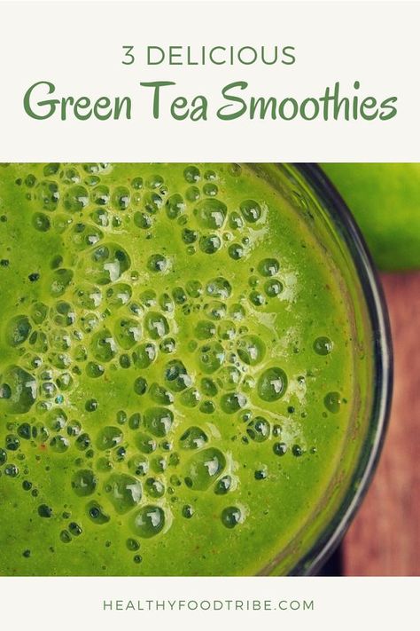 Smoothie Ratio, Lose Belly Fat Quick, Tea Smoothie, Green Tea Smoothie, Perfect Smoothie, Green Detox Smoothie, Beverage Recipes, Green Tea Benefits, Matcha Green Tea Powder