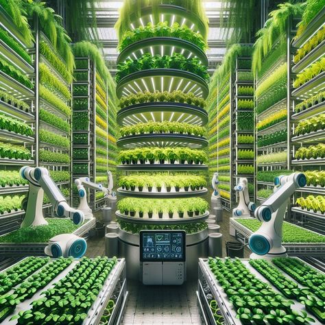 Cyberpunk Farm, Futuristic Farm, Farm Architecture, Food Scarcity, Hydroponic Gardening System, Underground Greenhouse, Agriculture Design, Vertical Farm, Future Technology Concept