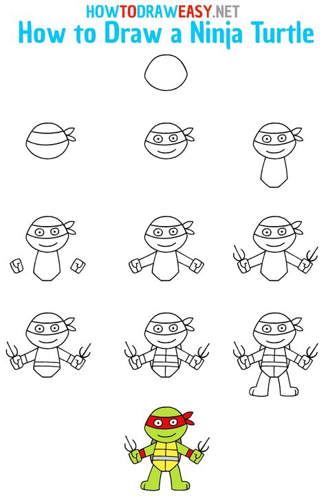 How to Draw a Ninja Turtle Step by Step #Ninja #NinjaTurtle #NinjaTurtles #TMNT #TMNTDrawing #NinjaTurtleDrawing #HowtoDrawRaphael #RaphaelDrawing #CartoonDrawing #TeenageMutantNinjaTurtle #NinjaTurtlesDrawing #TurtlesDrawing #TurtleDrawing How To Draw A Ninja Step By Step, Ninja Turtle Easy Drawing, How To Draw Leonardo Tmnt Step By Step, Ninja Turtle Doodle, How To Draw Ninja Turtles Step By Step, Ninja Turtle Crafts For Kids, How To Draw A Ninja Turtle, How To Draw Ninja Turtles, How To Draw Tmnt