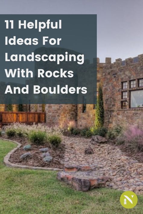 Property Landscaping, Boulder Garden, Landscaping Around Pool, Curb Appeal Garden, Landscaping A Slope, Rocks Landscaping, Landscaping With Large Rocks Natural, Rock Fountain, Landscape Rock