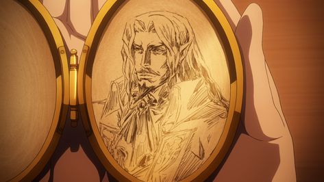 Lisa holding her locket of her husband Dracula's picture inside. Dracula & Lisa is from Castlevania Lisa And Dracula Castlevania, Lisa Tepes Fanart, Castlevania Dracula And Lisa, Dracula X Lisa, Lisa And Dracula, Lisa Castlevania, Dracula And Lisa, Lisa Tepes, Dracula Castlevania