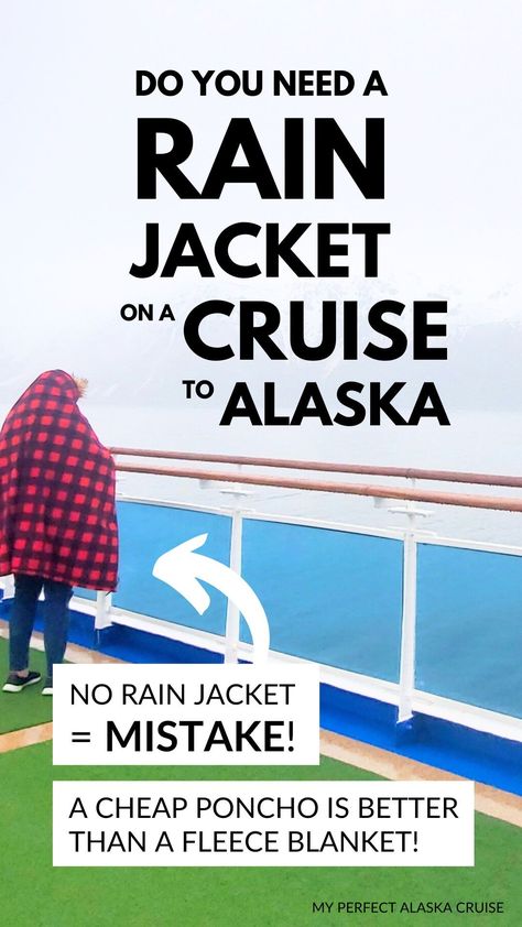 Alaska cruise travel tips. Visit the blog to see what type of rain gear you want to bring! what to wear in alaska. what to pack for alaska cruise. mistakes to avoid. alaska in the rain. rainy day outfit. cheap things to buy. alaska cruise on a budget. alaska cruise outfits. sea day. hiking. juneau. ketchikan. alaska cruise port. alaska cruise packing list. may. june. july. august. summer. september. october. rain aesthetic. alaska travel essentials. cruise vacation ideas. north america. Cheap Things To Buy, Pack For Alaska Cruise, October Rain, Packing For Alaska, Alaska Cruise Packing List, Alaska Cruise Packing, Alaska Cruise Ports, Alaska Cruise Outfits, Hiking In The Rain