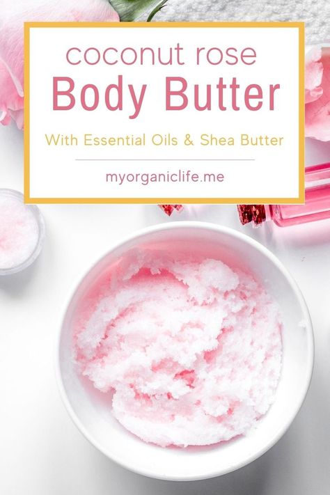 Whipped Rose Body Butter – Non-Greasy Body Butter Recipe Rose Body Butter Recipe, Homemade Apothecary, Body Butter Recipe Whipped, Scrub Business, Whipped Body Butter Recipe, Butter Ideas, Coconut Oil Body Butter, Rose Body Butter, Diy Body Butter Recipes