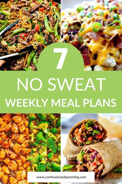 Discover stress-free weekly meal plans for families! Quick, healthy recipes everyone will love. Quick Weekly Dinners, Weeknight Dinner Healthy Families, Couples Meal Plan, Week Meal Prep Family, Diet Dinners For Family, Healthy Quick Meal Plan, Proper Diet Plan Healthy Meals, Planning Weekly Meals, Weekly Family Dinner Plan