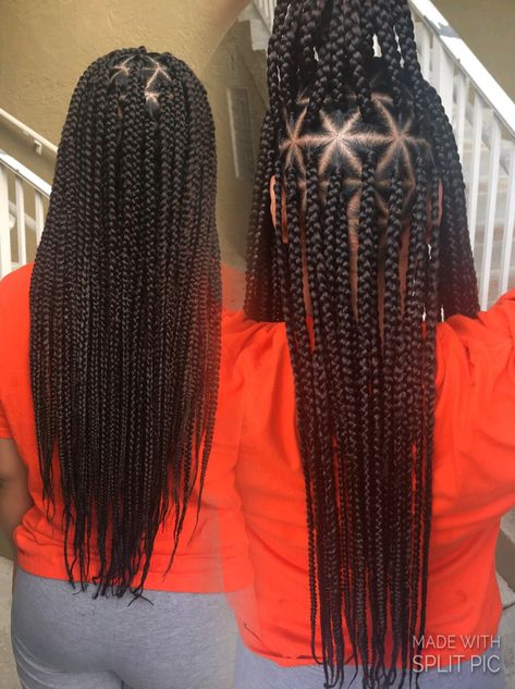 Box Braids with Triangle Parts, Hair By Arie Box Braids With Triangle Parts, Braids Parting Pattern, Parting Pattern, Braids With Triangle Parts, Braids Parting, Triangle Parts, Best Braid Styles, Triangle Braids, Triangle Box Braids