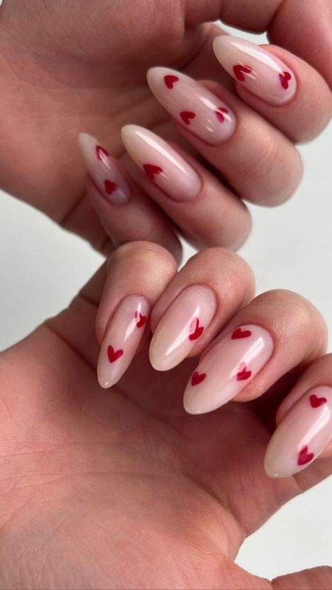 Heart Nail Designs, February Nails, Nail Swag, Minimalist Nails, Heart Nails, Chic Nails, Valentine's Day Nails, Chrome Nails, Valentines Nails