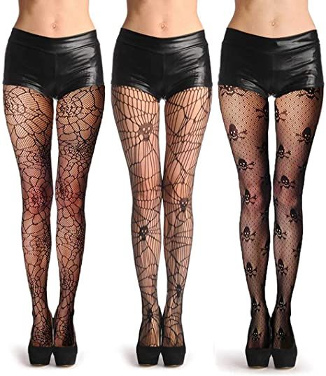 Spider Web Clothes Design, Spider Web Tights Outfit, Emo Tights, Spider Web Tights, Skull Tights, Halloween Diy Costume, Fishnet Outfit, Stockings For Women, Emo Fits