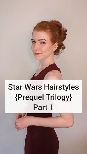 Padme Lake Dress Hair, Jedi Inspired Makeup, Padme Makeup Tutorial, Padme Inspired Hair, Padme Sunset Dress, Padme Hairstyles Tutorial, Star Wars Hairstyles Padme, Padme Amidala Makeup, Padme Hair Tutorial