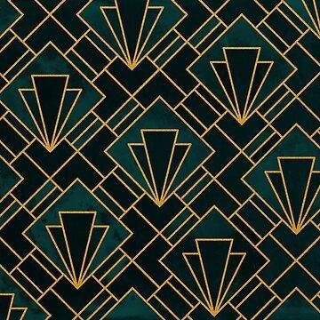 Art Deco Pattern Geometric, Art Deco Mosaic, Emerald Art Deco, Gold Art Deco Pattern, Emerald Art, Art Deco Graphics, Art Deco Floor, Art Deco Motif, Art Deco Artwork