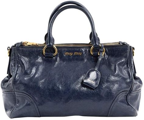 Miu Miu Vitello Blue Leather Handbag Miu Miu Blue Bag, Vintage Miu Miu, School Dr, Miu Miu Handbags, Gossip Girls, Dream Bags, Purse Essentials, Miu Miu Bag, Xmas List