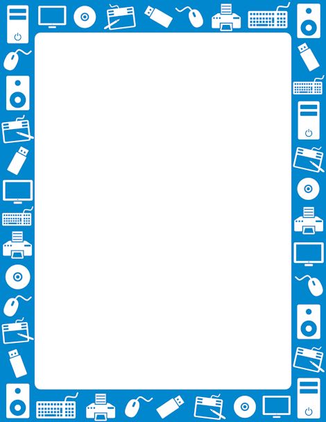 Computer page border. Free downloads at http://pageborders.org/download/computer-border/ Free School Borders, Printable Page Borders, Computer Science Projects, School Border, Printable Border, Computer Projects, Front Page Design, Colorful Borders Design, Border Templates