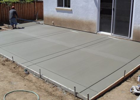 Concrete Patio, Temecula Poured Concrete Patio, Fireplace Seating, Cement Patio, Concrete Patio Designs, Concrete Patios, Cement Garden, Driveway Design, Cheap Patio, Patio Projects