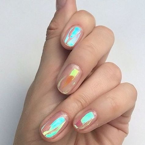 Nagellack Trends, Unicorn Costume, Smink Inspiration, Holographic Nail Polish, Neon Nails, Holographic Nails, Orange Nails, Manicure E Pedicure, All Things Beauty