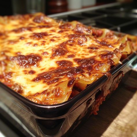 🍝🧀 Classic Homemade Lasagna: Comfort Food at Its Best! 🍅✨ Warm, hearty, and oh-so-delicious! This classic lasagna recipe is layered with rich meat sauce, creamy béchamel, and melted cheese. Perfect for family dinners or special occasions! 😋✨ Ingredients: Ground beef, Italian sausage, onions, garlic Crushed tomatoes, tomato paste, tomato sauce, red wine Lasagna noodles, ricotta cheese, mozzarella, Parmesan Butter, flour, milk, nutmeg, fresh herbs Instructions: Cook a rich and flavorful mea... Parmesan Butter, Classic Lasagna Recipe, Cheese Mozzarella, Lasagna Noodles, Classic Lasagna, Homemade Lasagna, Picky Eating, No Noodle Lasagna, Lasagna Recipe