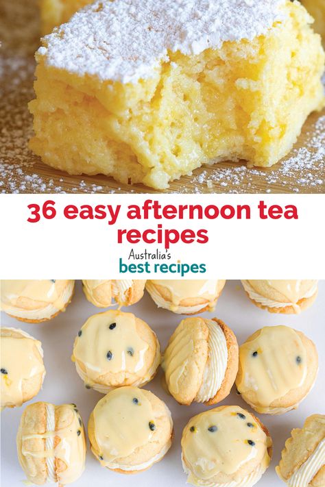 Tea Time Ideas Food, Morning Tea Ideas Parties, British Tea Time Recipes, Afternoon Tea Dessert Recipes, Afternoon Tea Baking, Afternoon Get Together Food, Recipes For Tea Time, Vintage Afternoon Tea Ideas, Savory High Tea Recipes