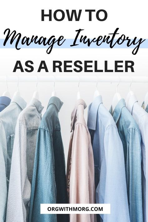 Reseller Storage Ideas, Poshmark Inventory Storage, Clothing Inventory Storage, Reseller Inventory Organization, Giftable Crafts, Resell Business, Ebay Inventory Organization, Reseller Tips, Reseller Business