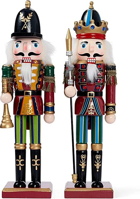 Nutcracker Figures, Nutcracker Christmas Decorations, Wooden Nutcracker, Xmas Toys, Silver Christmas Decorations, Nutcracker Soldier, Nutcracker Ornaments, Silver Christmas, Christmas Party Decorations