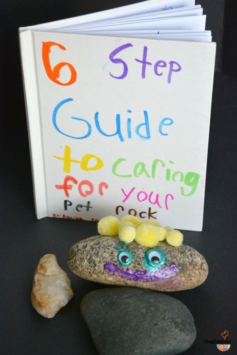 Project: Pet Rock (Craft and Writing Activity for Kids Using Mentor Text) Pet Rocks Craft, Procedural Text, Pet Rock, Class Pet, Procedural Writing, Easy Pets, Holiday Club, Writer Workshop, Pet Rocks