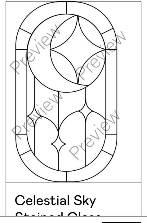 How To Draw Stained Glass Patterns, Stained Glass Pattern Beginner, Stained Glass Outline, Stained Glass Celestial, Evil Eye Stained Glass Patterns, Vitray Art Pattern, Moon Stained Glass Patterns, Moon Stained Glass Art, Stained Glass Art Patterns Templates