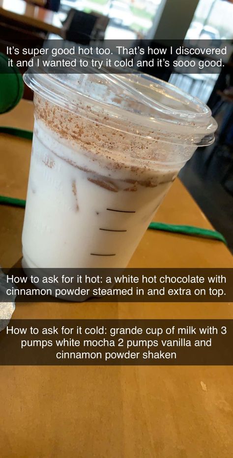 Starbucks Drinks Horchata, Horchata Starbucks Drink Recipe, Hot Coffee Ideas Starbucks, Starbucks Hot Drinks No Coffee, Starbucks Horchata Drink, Hot Starbucks Drinks To Try, Hot Starbucks Drinks Coffee Orders, Horchata Starbucks Drink, Hot Drinks Starbucks