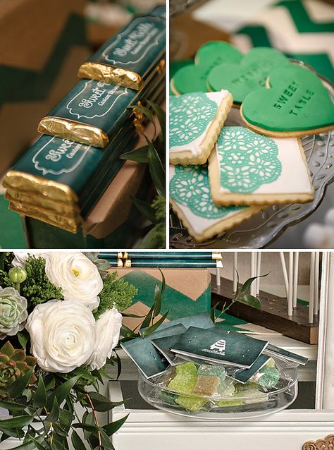 Emerald Green Dessert Table Green Wedding Dessert Table, Emerald Green Dessert Table, Green Dessert Table, Summer Dessert Table, Emerald Wedding Colors, Emerald Wedding Anniversary, Green Dessert, Sage Green Baby Shower, Dessert Wedding