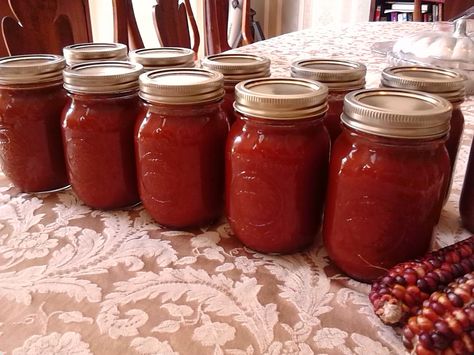 Enchilada Sauce Canning Recipe, Enchilada Sauce Canning, Canning Enchilada Sauce, Canning Tomatoes Recipes, Pressure Canning Recipes, Recipes With Enchilada Sauce, Home Canning Recipes, Canning Vegetables, Canning Recipe