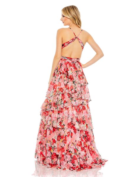 Floral gowns long