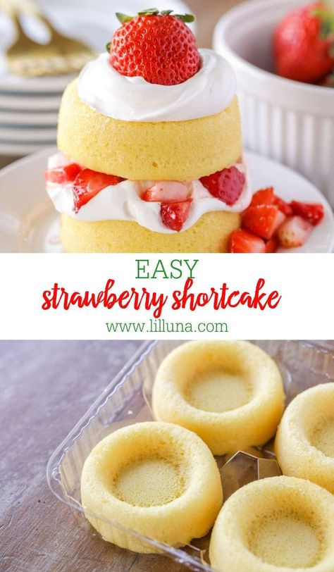 Strawberry Shortcake Classic, Frozen Strawberry Shortcake Dessert, Fun Strawberry Desserts, Shortbread Strawberry Shortcake, Mini Strawberry Shortcake Recipe, Strawberry Shortcake Single Serve, Easy Strawberry Shortcake Cupcakes, Strawberry Shortcake Shells, Easy Homemade Strawberry Shortcake