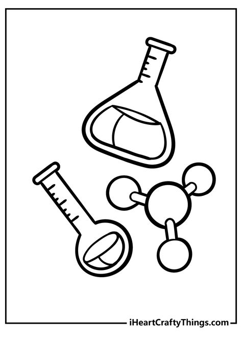 Cute Science Drawings, Science Things To Draw, Science Drawing Ideas Easy, Science Drawing Ideas Art Projects, Stem Coloring Pages, Science Drawings Easy, Science Coloring Pages Free Printable, Science Drawings Sketches, Science Related Drawings