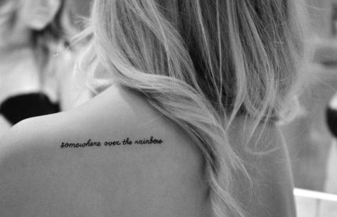 Somewhere over the rainbow tattoo Grandpa And Granddaughter Tattoos, Somewhere Over The Rainbow Tattoo, Over The Rainbow Tattoo, Granddaughter Tattoo, Grandma And Granddaughter Tattoos, Music Lyric Tattoos, Rainbow Tattoo, Grandma Granddaughter, Rainbow Tattoos