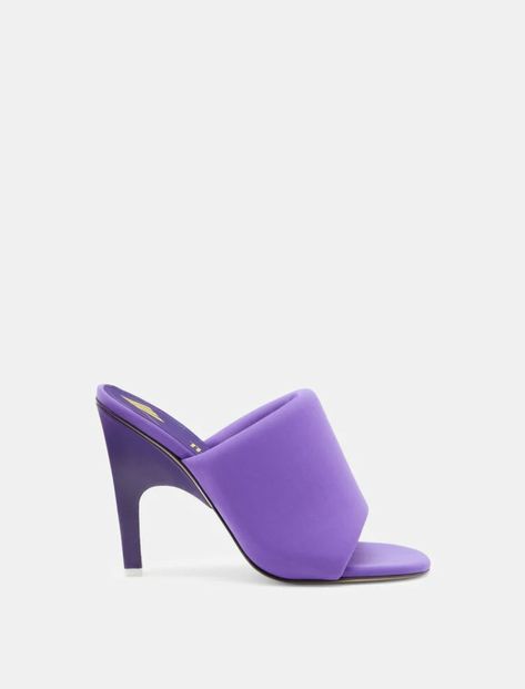 The Attico, Leather Dye, Goat Leather, Mule, Violet, High Heels, Online Store, Fast Delivery, For Women