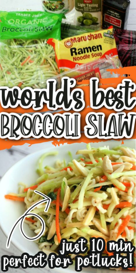 Broccoli Slaw Dressing Recipe, Brocolli Slaw Salad, Broccoli Slaw Recipe, Broccoli Cole Slaw, Broccoli Slaw Salad, Broccoli Slaw Recipes, Slaw Salad, Oven Fried Chicken Recipes, Delicious Broccoli