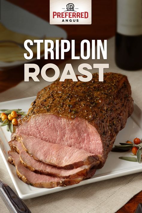 Don’t let the minimal ingredients fool you – this simple striploin roast is packed with delicious, comforting beef flavor. Beef Loin Strip Steak Recipes Crockpot, Striploin Roast Recipes Oven, Striploin Roast Recipes, Prime Roast Recipe, Roast Recipe Crockpot, Strip Roast Recipe, Strip Loin Roast, Strip Roast, Prime Ribs