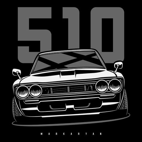 Oleg Markaryan on Instagram: “Datsun Bluebird 510. T-shirts, covers, stickers, posters - already available in my store on #redbubble. Link in profile.  #olegmarkaryan…” Datsun 510 Wallpaper, Oleg Markaryan, Datsun Bluebird 510, Corolla Dx, Cartoon Car Drawing, Datsun Bluebird, Datsun 510, Car Illustration, Linked In Profile