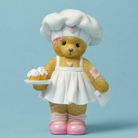 Cherished Teddies Bake Someone Happy Valentine's Cupcakes, Cherished Teddies, Happy New, Bears, Cupcake, Valentine's Day, Chef, Teddy Bear, Free Shipping