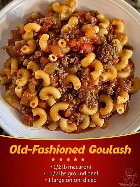 Mediterranean Kitchen Recipes | Old-Fashioned Goulash | Facebook Pioneer Woman Goulash, Old Fashion Goulash, Healthy Slow Cooker Recipes, Old Fashioned Goulash, Mediterranean Kitchen, Healthy Slow Cooker, Slow Cooker Recipes Healthy, Goulash, Garlic Salt