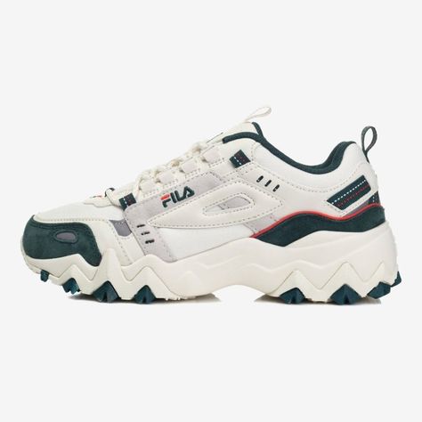 Fila x BTS Colorful Summer Collection Oakmont TR Shoes White/Blue/Green 1JM00801_143 Fashion Leaders, Marathon Running Shoes, High Shoes, Light Blue Jeans, Marathon Running, Running Shoes Sneakers, Shoes White, Nike Huarache, Sketchers Sneakers